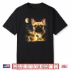 French Bulldog Howling To The Moon Vintage 90S Funny Dog Shirt