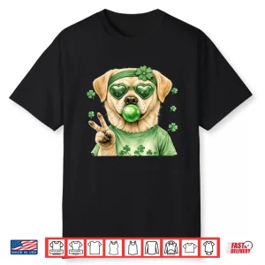 Funny Labrador St Patricks Day Luck Irish Shamrock Dog Shirt