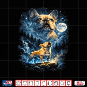 Design Frenchie Howling At The Moon Shirt