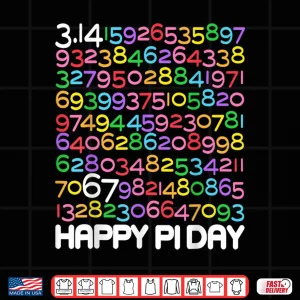 Design Happy Pi Day 3.14 Math Lover Pi 67 Math Teacher Kids Shirt