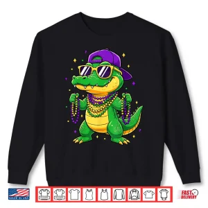 Sweatshirt Mardigator Funny Mardi Gras Alligator Outfit Men Boys Kids Shirt