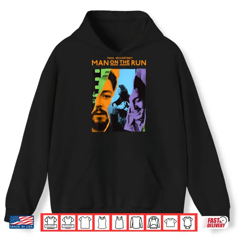 Hoodie Official Exclusive Paul Mccartney Man On The Run Filmstrip Shirt