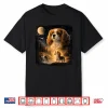 Retro 90S Cavalier King Charles Spaniel Howling At The Moon Shirt