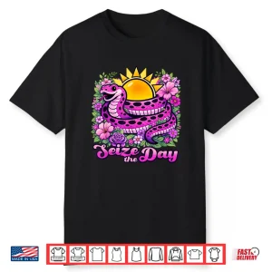 Seize The Day Happy Snake And Sunshine Shirt