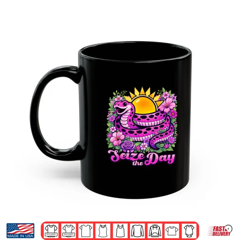 Mug Seize The Day Happy Snake And Sunshine Shirt