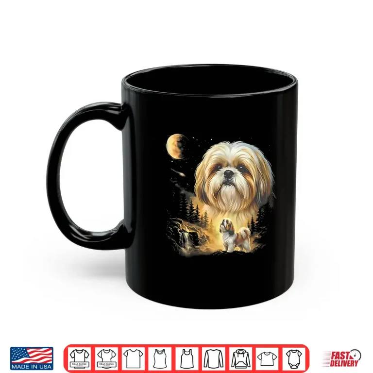 Mug Shih Tzu Howling To The Moon Vintage Shirt