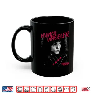 Mug Stranger Things Nancy Wheeler Black And White Red Cartridges Shirt