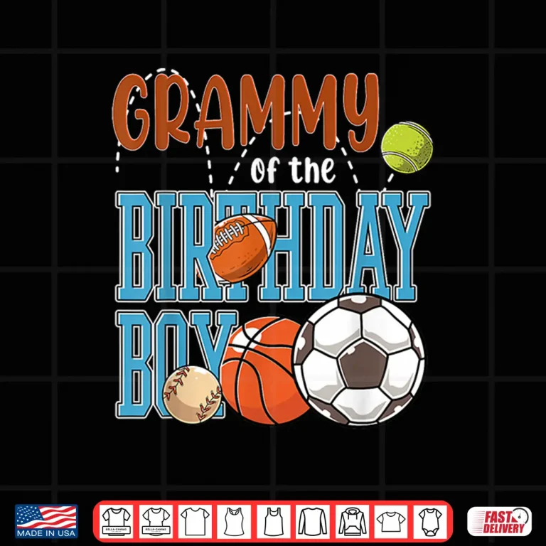 Design All Star Grammy Of The Birthday Boy Sports Birthday Shirt