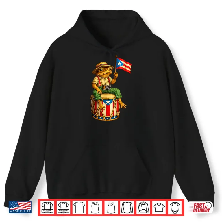 Coqui Frog Puerto Rico Boricua Hispanic Island Shirt 1 Hoodie Coqui Frog Puerto Rico Boricua Hispanic Island Shirt