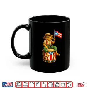 Mug Coqui Frog Puerto Rico Boricua Hispanic Island Shirt