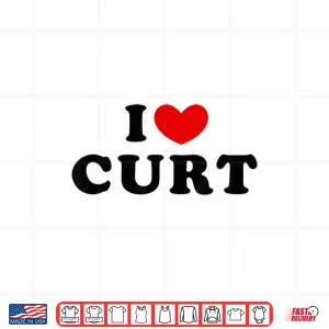 Design I Love Curt Heart Name Personalized Shirt