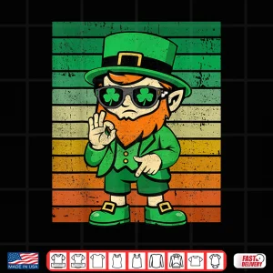 Design Six Seven St Patricks Day Leprechaun Lucky Irish Shirt