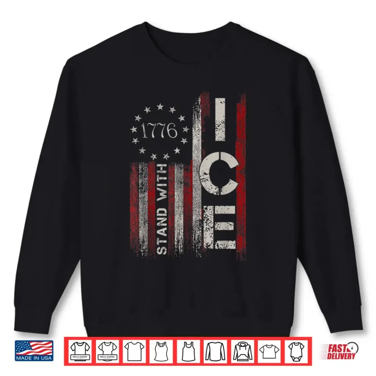 Sweatshirt Support Immigration Officers American Flag Border Patrol Shirt