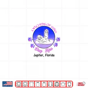 Design Orchids Of Asia Day Spa Wellness Logo Shirt