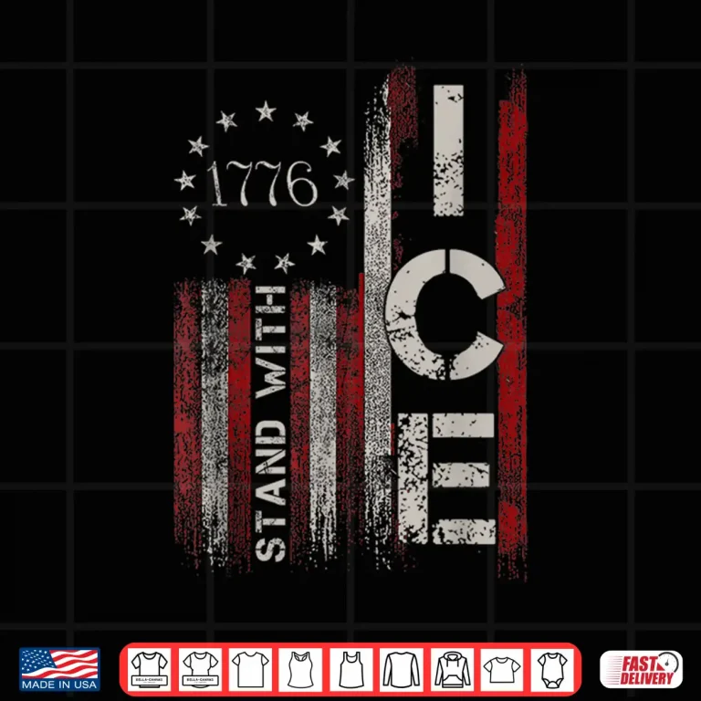 Design Support Immigration Officers American Flag Border Patrol Shirt