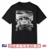 Funny Animal Monkey Selfie With Ufos Alien Graphic Shirt