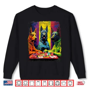 Sweatshirt Vintage Dog Poker Player Card Game Shirt