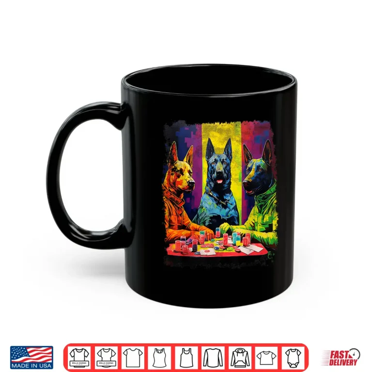 Mug Vintage Dog Poker Player Card Game Shirt