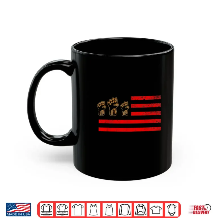 Mug Black Pride Flag African American Activist Graphic Designer Shirt 1
