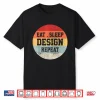 Designing Graphic Designer Retro Vintage Funny Artist Shirt