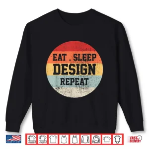 Sweatshirt Designing Graphic Designer Retro Vintage Funny Artist Shirt 1