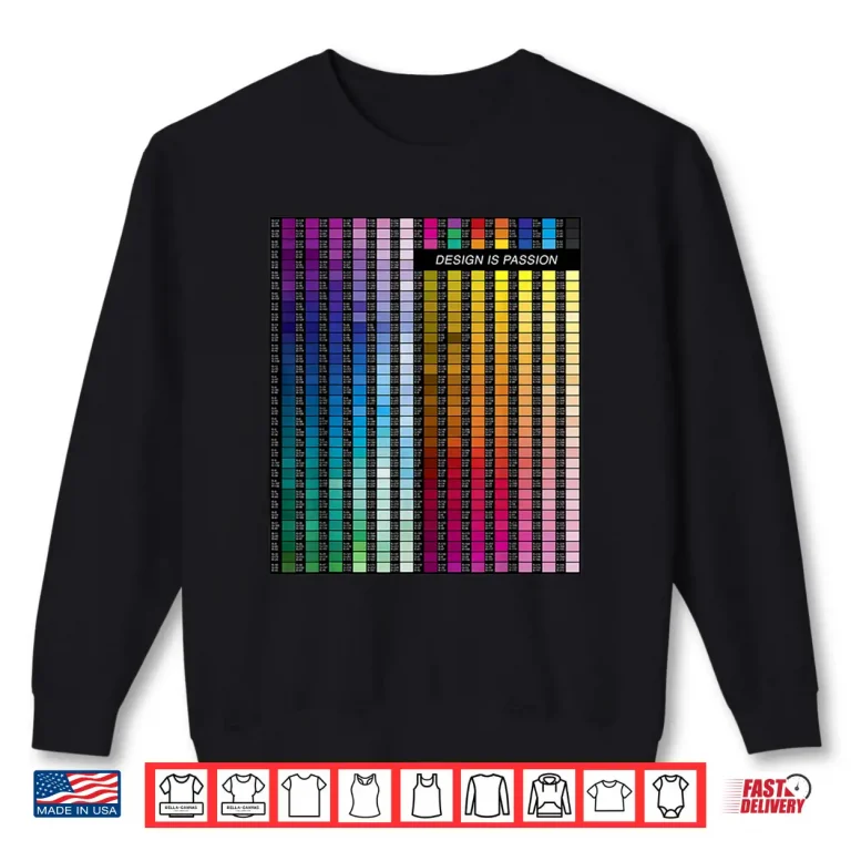 Sweatshirt Digital Artist Color Palette Graphic Designer Professional Shirt 1