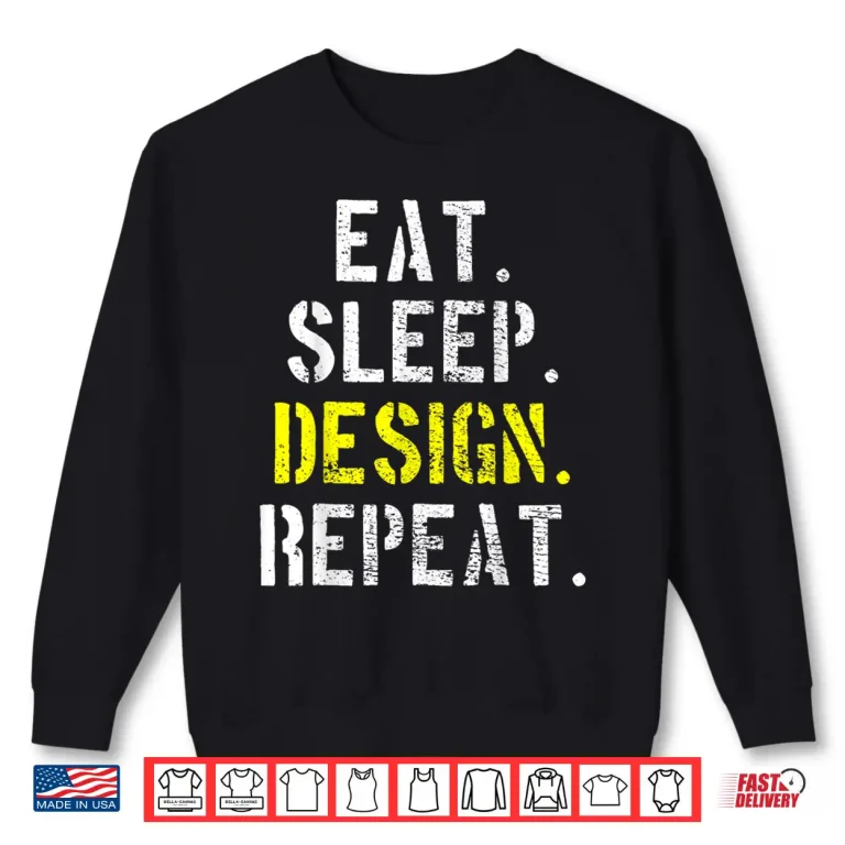 Sweatshirt Designing Graphic Designer Vintage Funny Artist Shirt 1