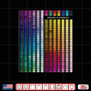 Design Digital Artist Color Palette Graphic Designer Professional Shirt 1