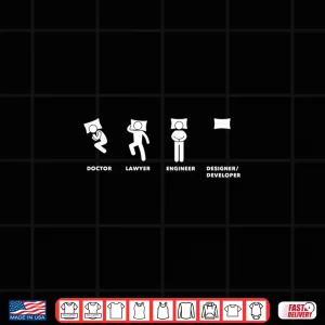 Design Funny Graphic Designer Software Developer Tech Shirt 1