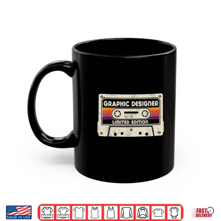 Mug Graphic Designer Job Title Vintage Career Shirt 1