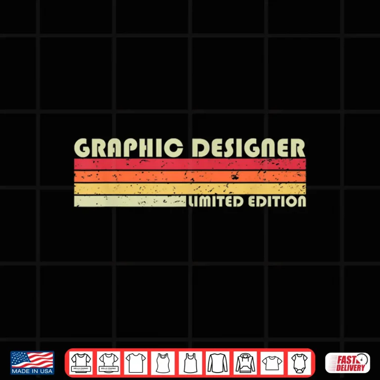 Design Graphic Designer Funny Job Title Profession Birthday Shirt 1