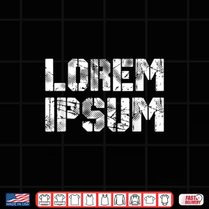 Design Lorem Ipsum Text Placeholder Graphic Designer Artist Shirt 1