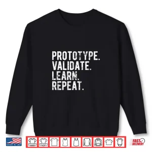 Sweatshirt Prototype Validate Learn Repeat UX Graphic Designer Shirt 1