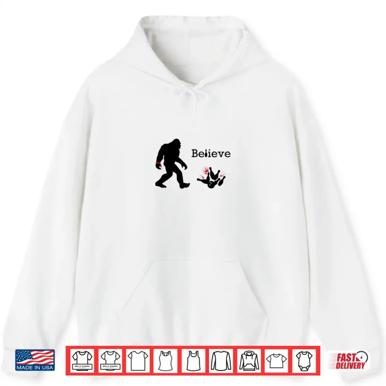 Hoodie Sasquatch Bigfoot Bowling Designer Graphic Sports Shirt 1