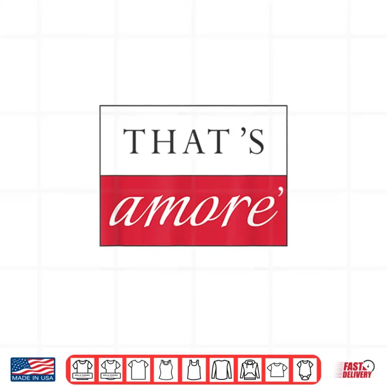 Design ThatS Amore Designer Graphic Italian Typography Shirt 1