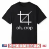 Black-T-Shirt-Funny Graphic Designer Image Editing Crop Tool Shirt