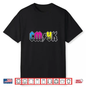 Cmyk Rock Band Graphic Designer Design Professional Shirt
