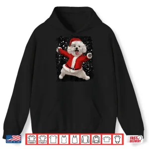 Hoodie Bichon Frise Dog Lover Christmas Holiday Shirt