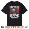 Black-T-Shirt-Grumpy Old Graphic Designer Funny Veteran Artist Shirt