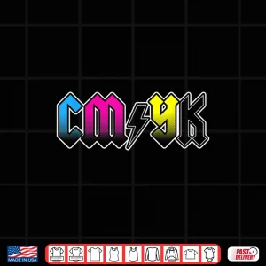 Design CMYK Rock Band Graphic Designer Design Professional Shirt