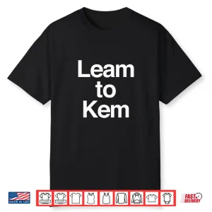 Black-T-Shirt-Leam To Kem Or Learn To Kern Shirt Graphic Designer Tee