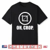 Black-T-Shirt-Oh Crop Graphic Designer Photographer Print Design Shirt
