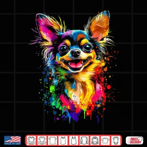 Design Long Haired Chihuahua Dog Lover Pet Owner Shirt