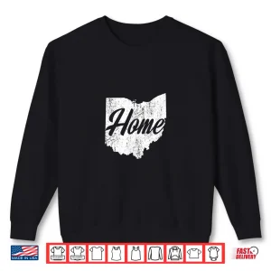 Sweatshirt Ohio Home State Designer Graphic Typography Shirt