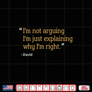 Design David Personalized Name Custom Birthday Typography Shirt