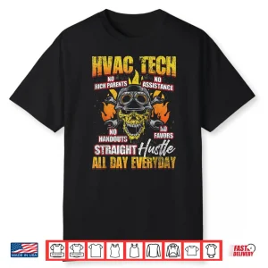 Hvac Tech Ac Technician Installer Mechanical Apparel Shirt