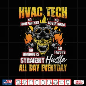 Design HVAC Tech AC Technician Installer Mechanical Apparel Shirt