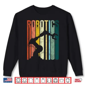 Sweatshirt Robot Robotics Engineer Retro Vintage Technology Shirt