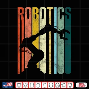 Design Robot Robotics Engineer Retro Vintage Technology Shirt