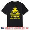 Caution Bricks On Floor Building Blocks Master Builder Shirt